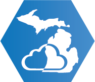 MiCloud hexagon logo